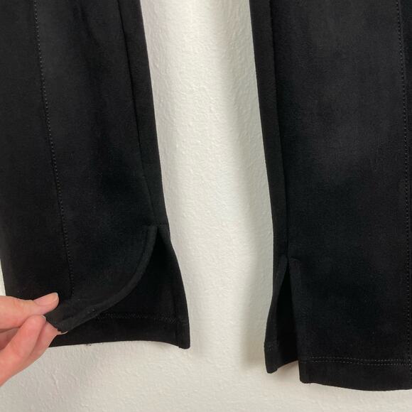 BCBGMAXAZRIA Womens Prescott Black Faux Suede High Waist Pull On Ankle Pants - Picture 5 of 8